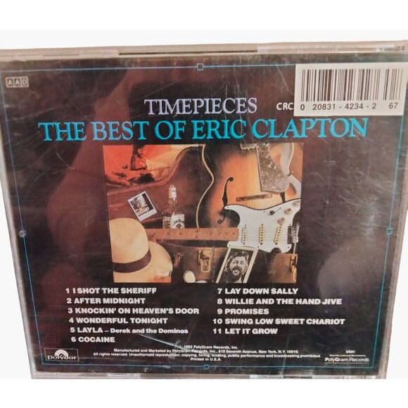 Timepieces The Best of Eric Clapton CD 1982 - Picture 5 of 5